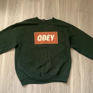 Urban Outfitters Obey olive green sweatshirt